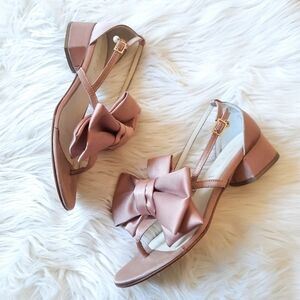 Something Bleu Isola Satin Sandals 7.5